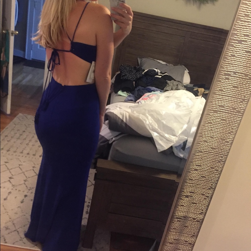 Blue Formal Wedding Guest Gown